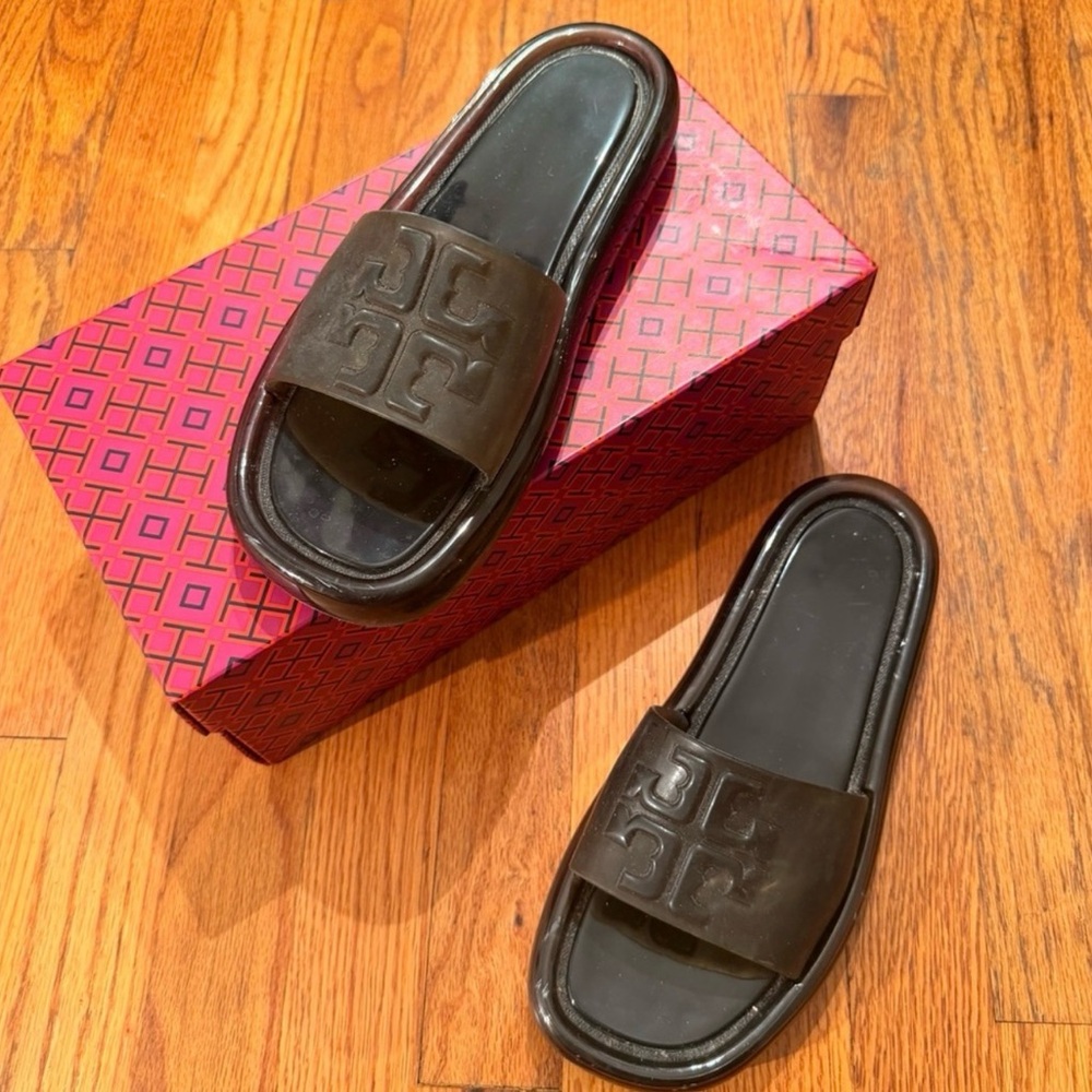 Tory Burch Bubble Jelly Slide Sandals - Picture 2 of 6